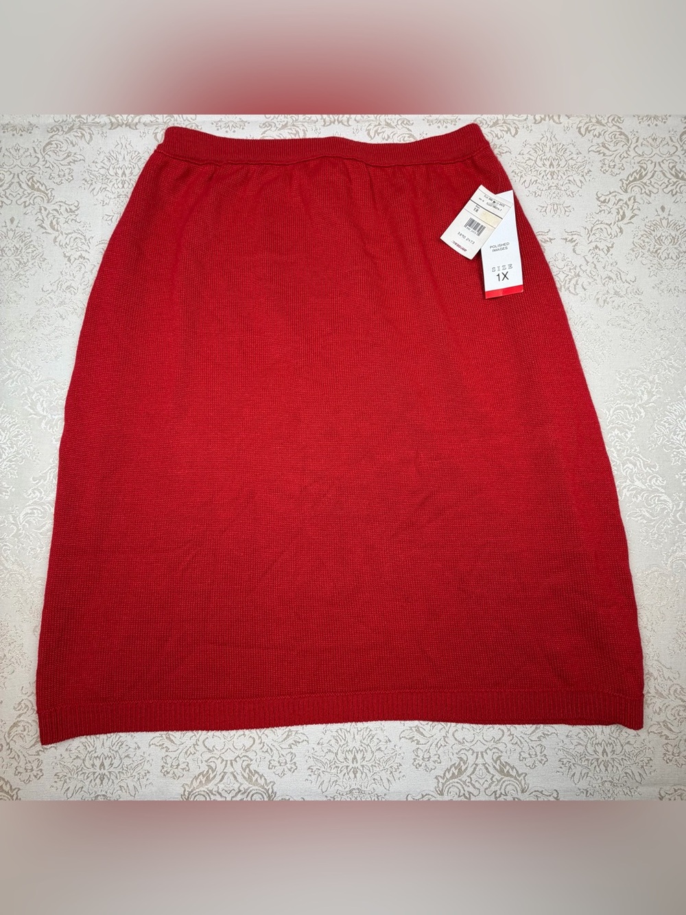 Liz Baker Vintage Red Sweater Skirt , NWT, 1X